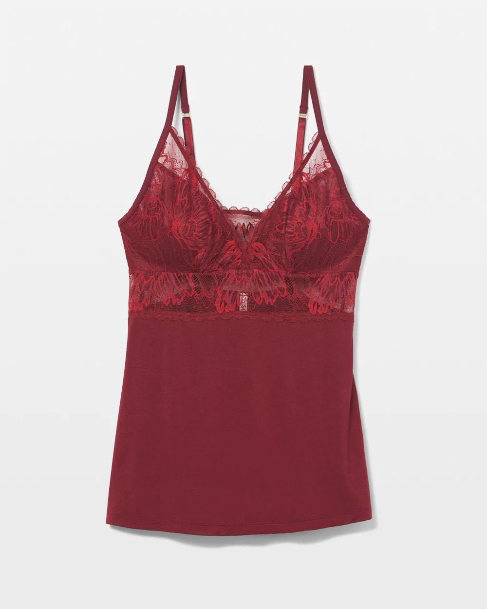 Soma / Pajama Cami With Plunge Necklline VERMILLION