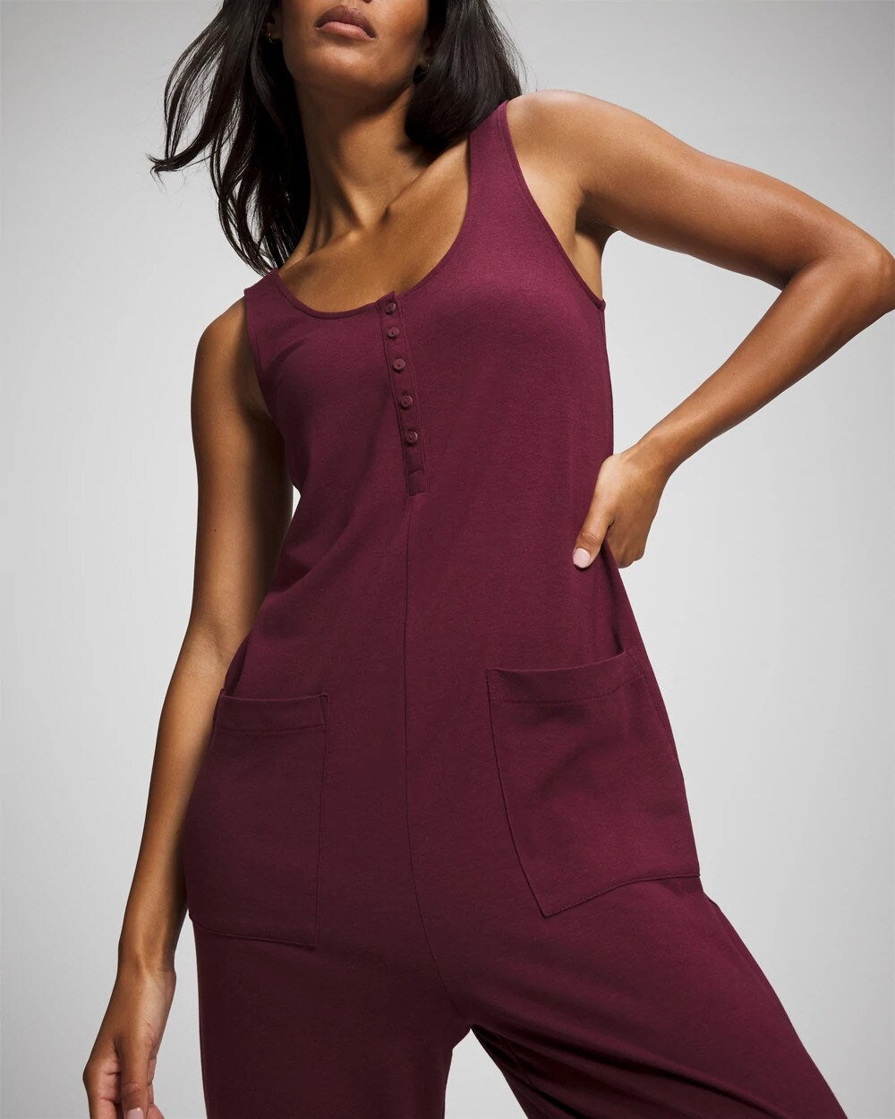 Soma / Henley Jumpsuit VELVET PLUM