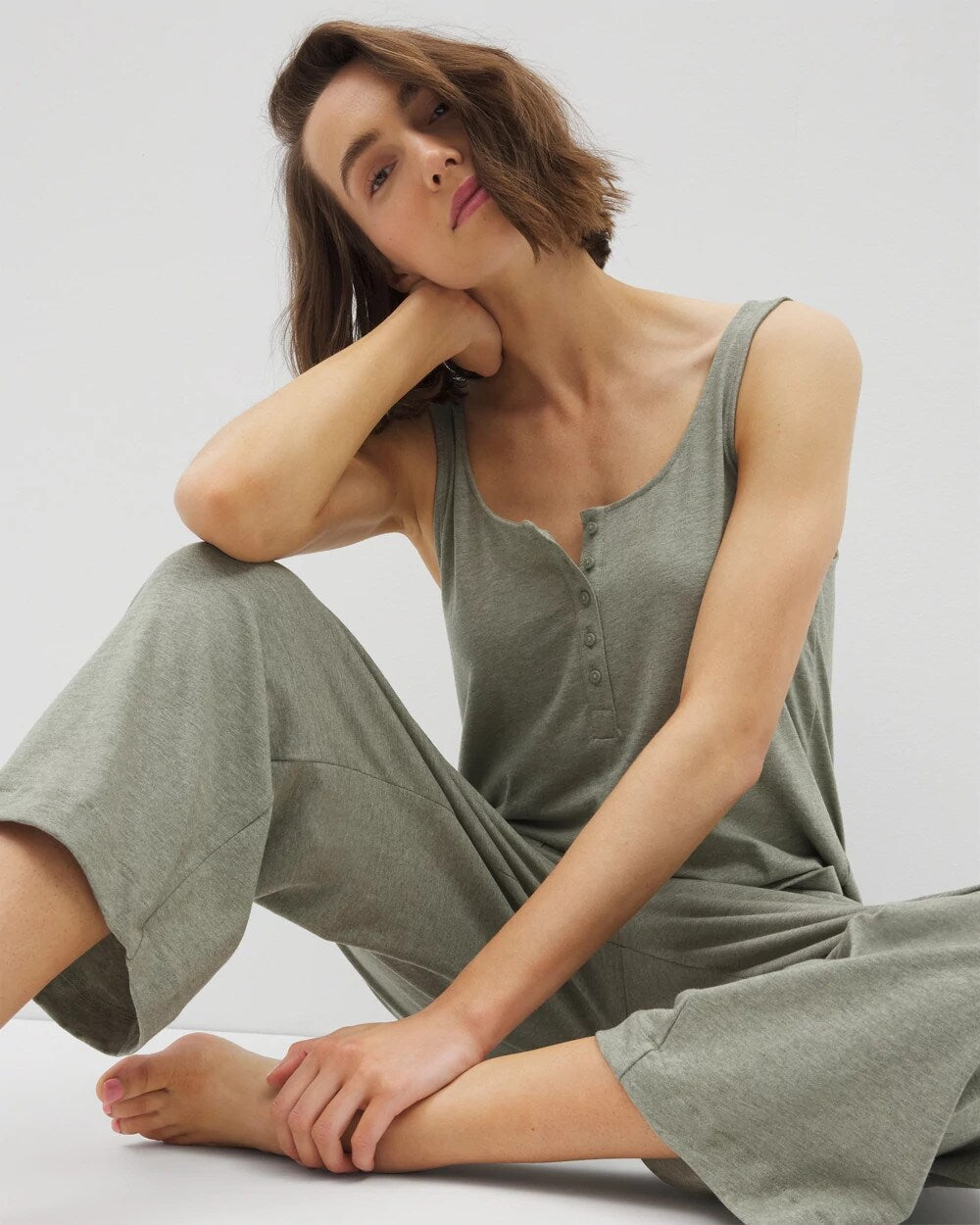 Soma / Henley Jumpsuit HEATHER HIGHLANDS