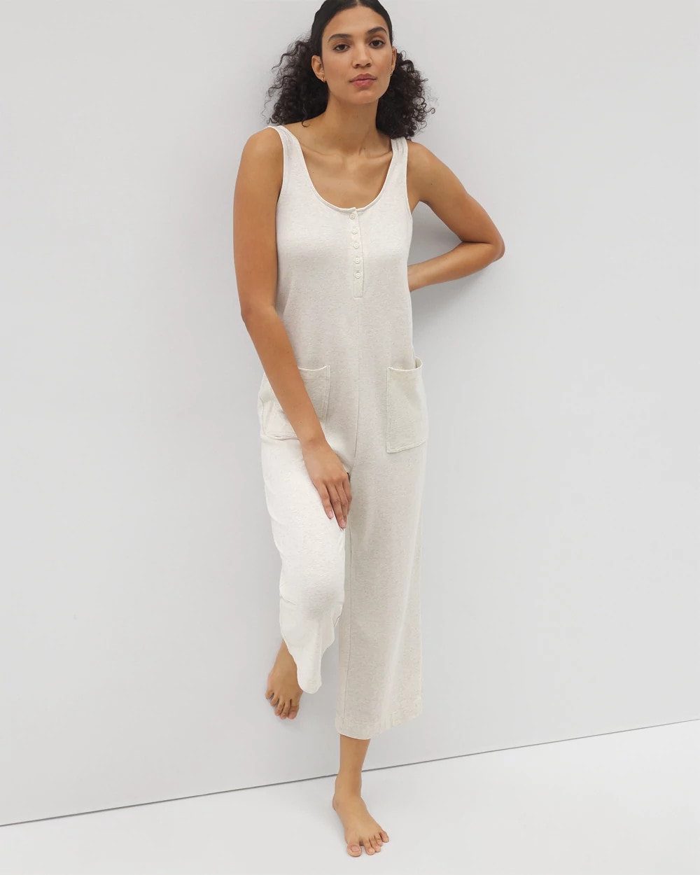 Soma / Henley Jumpsuit HEATHER CRYSTAL