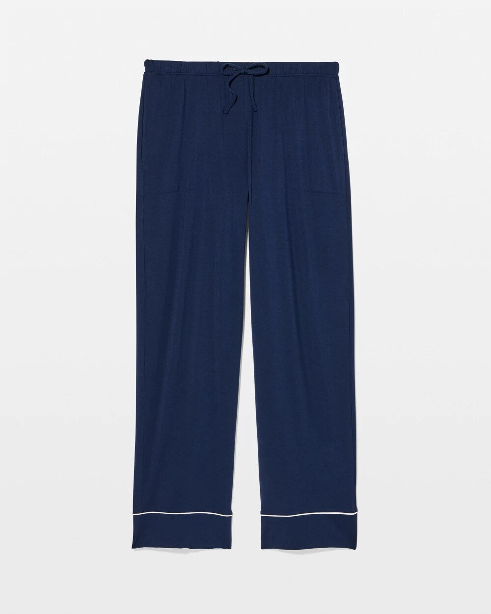 Soma / Solid Piped Pajama Pants NIGHTFALL NAVY
