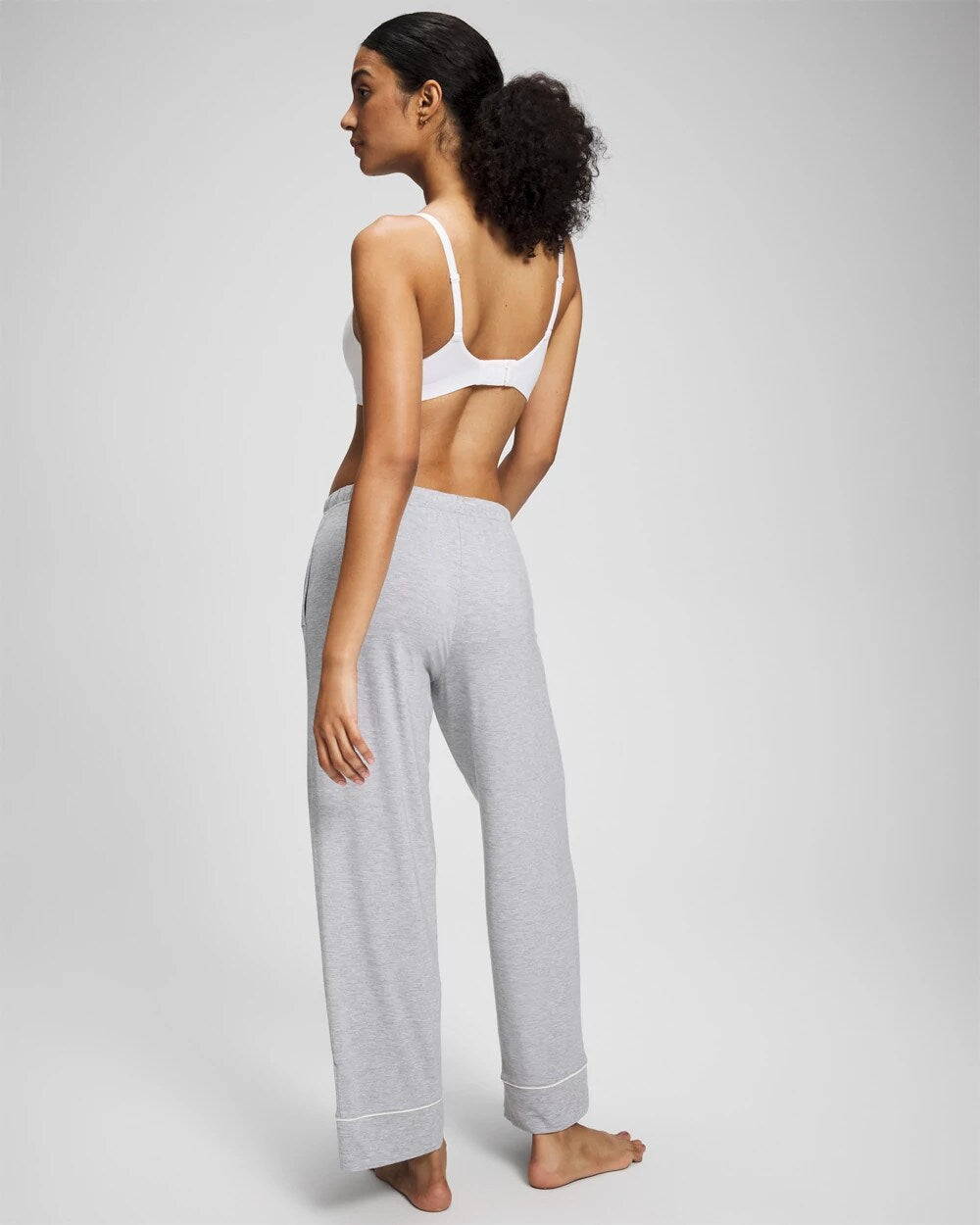 Soma / Solid Piped Pajama Pants HEATHER OPAL GRAY