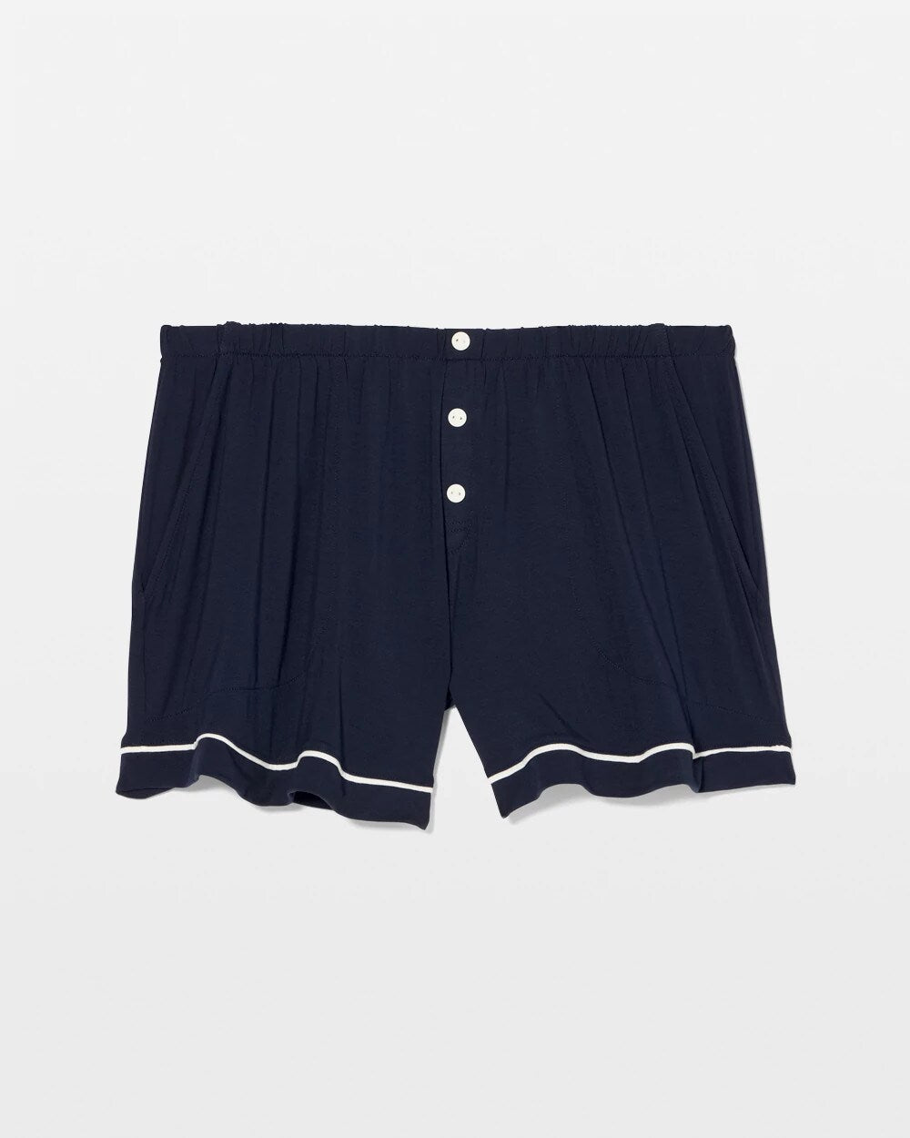 Soma / Solid Piped Pajama Shorts NIGHTFALL NAVY