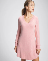 Soma / Long Sleeve Sleepshirt CAMEO PINK/DUSTY ROSE