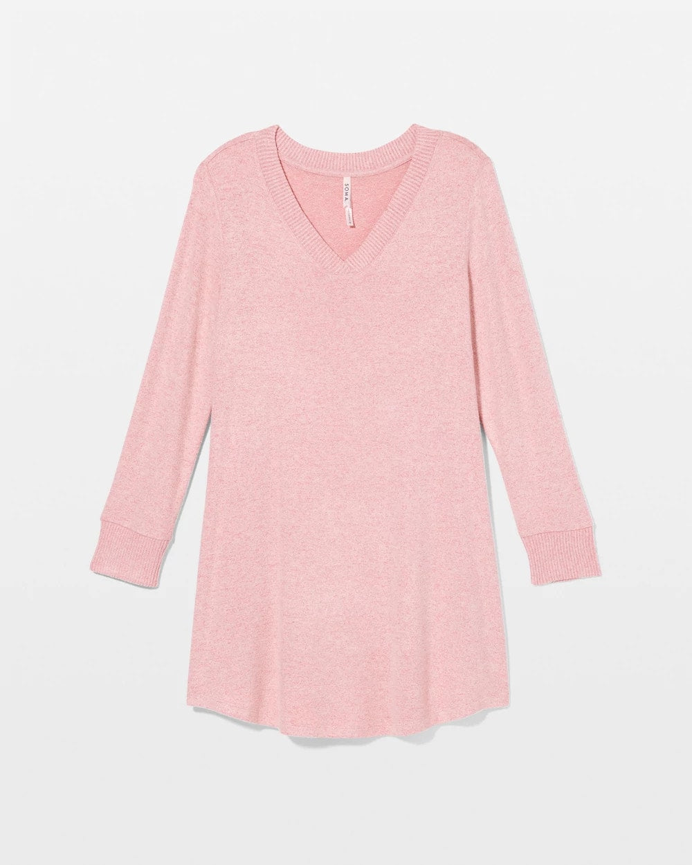 Soma / Long Sleeve Sleepshirt CAMEO PINK/DUSTY ROSE