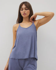 Soma / Lightweight Rib Knit Pajama Cami HEATHER DUSK