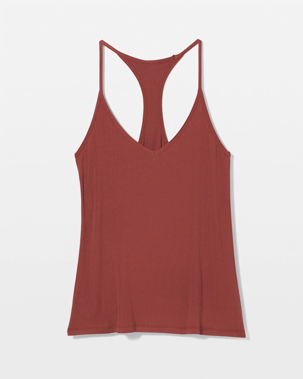 Soma / Lightweight Rib Knit Pajama Cami SPICED MAHOGANY
