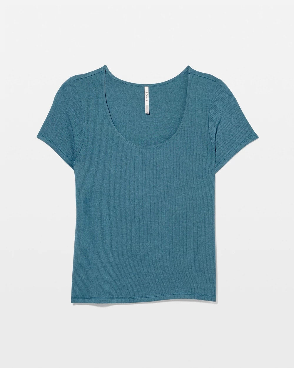 Soma / Lightweight Rib Knit Short Sleeve Pajama Tee TAPESTRY