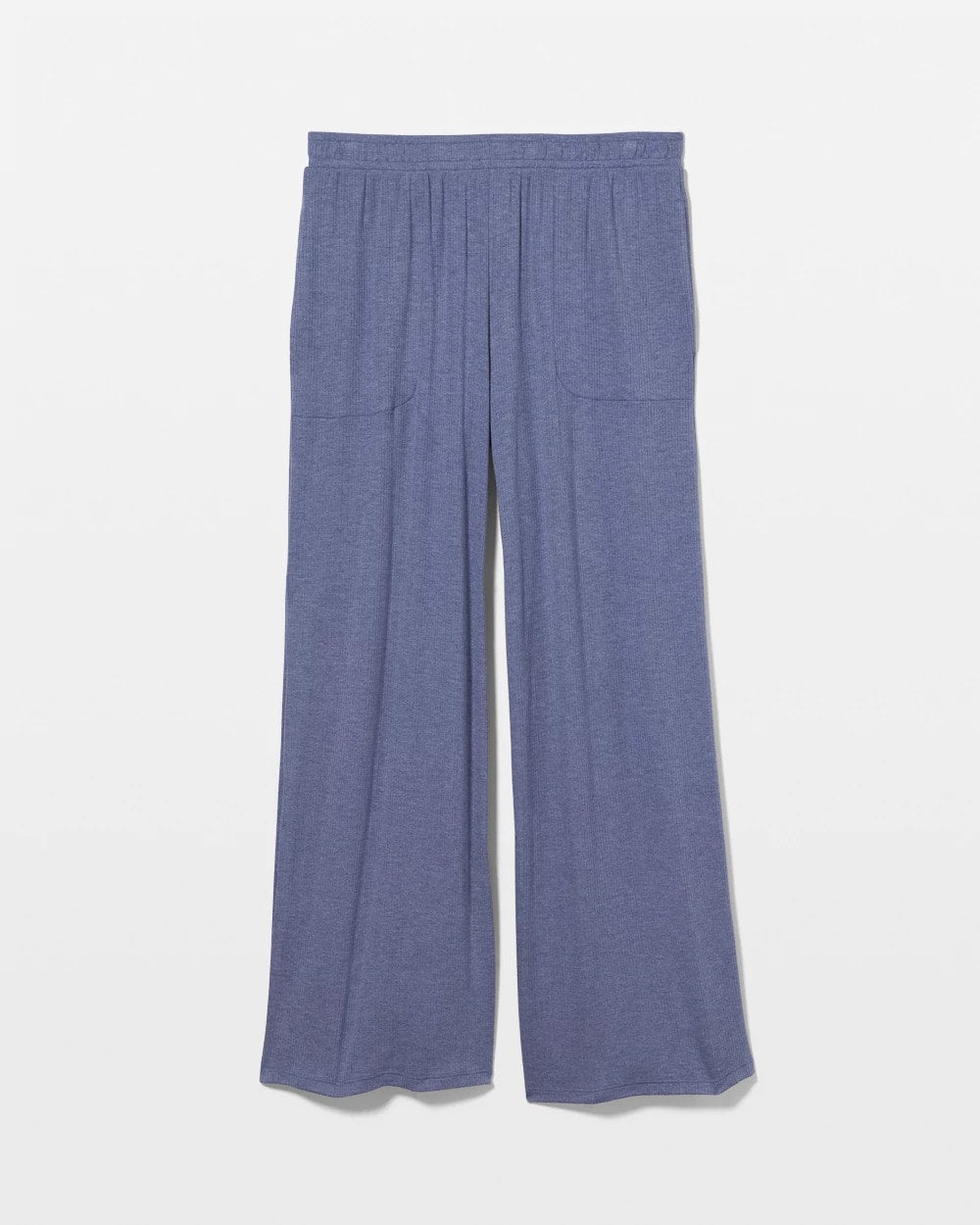 Soma / Lightweight Rib Knit Wide Leg Pajama Pants HEATHER DUSK