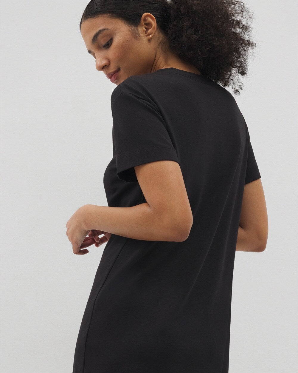 Soma / Short-Sleeve Sleepshirt BLACK