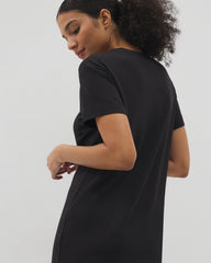 Soma / Short-Sleeve Sleepshirt BLACK