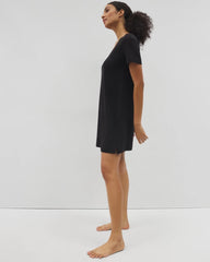 Soma / Short-Sleeve Sleepshirt BLACK