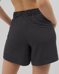 Soma / Long Pajama Shorts THOUGHTFUL DOT BLACK