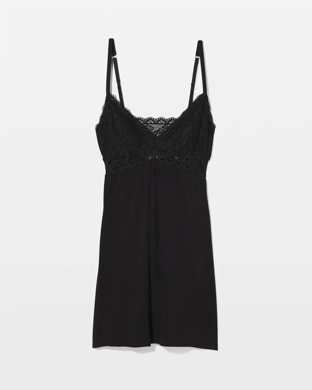 Soma / Soft Support Lace Chemise BLACK