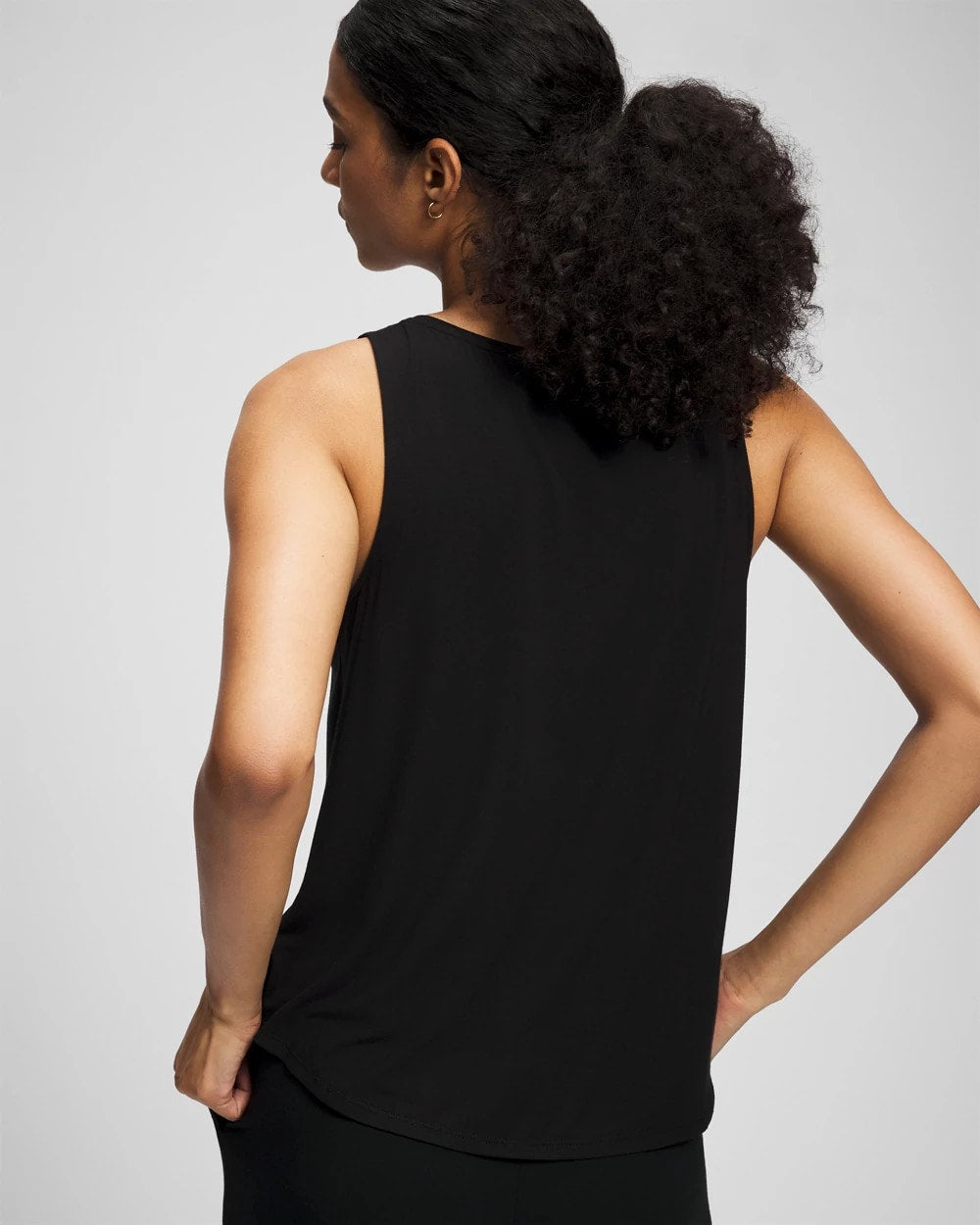Soma / V-Neck Pajama Tank BLACK
