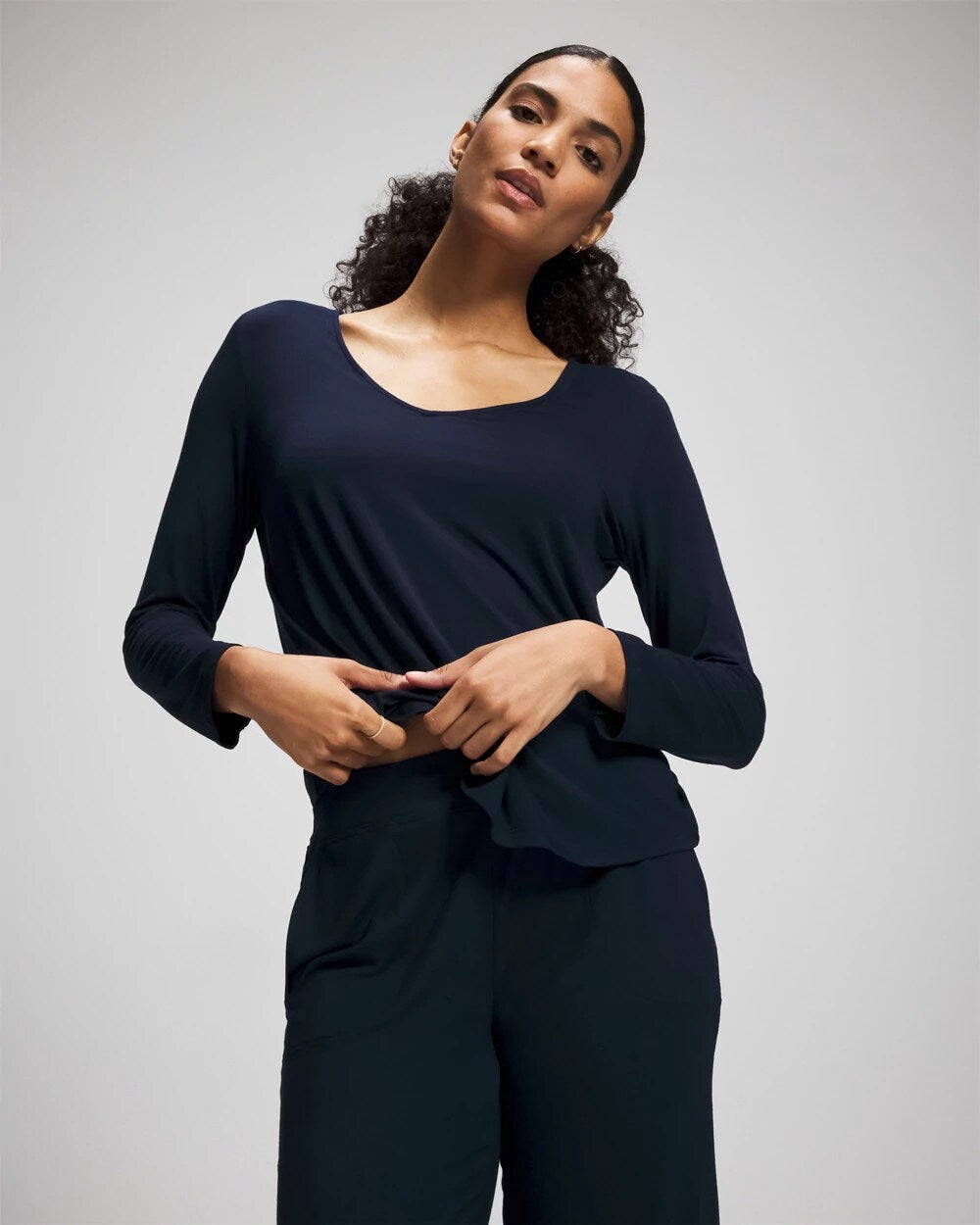 Soma / Long-Sleeve Pajama Top NIGHTFALL NAVY