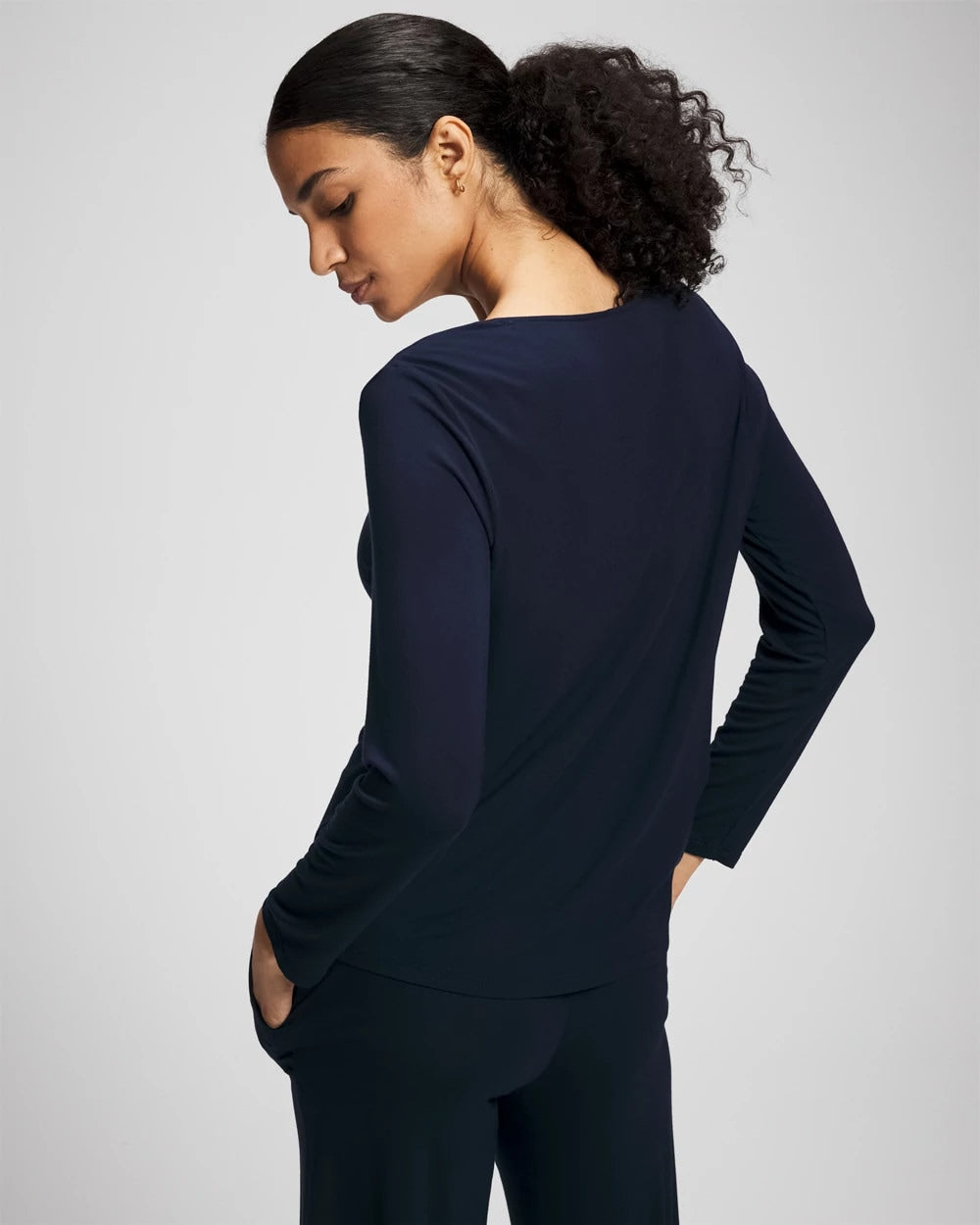 Soma / Long-Sleeve Pajama Top NIGHTFALL NAVY