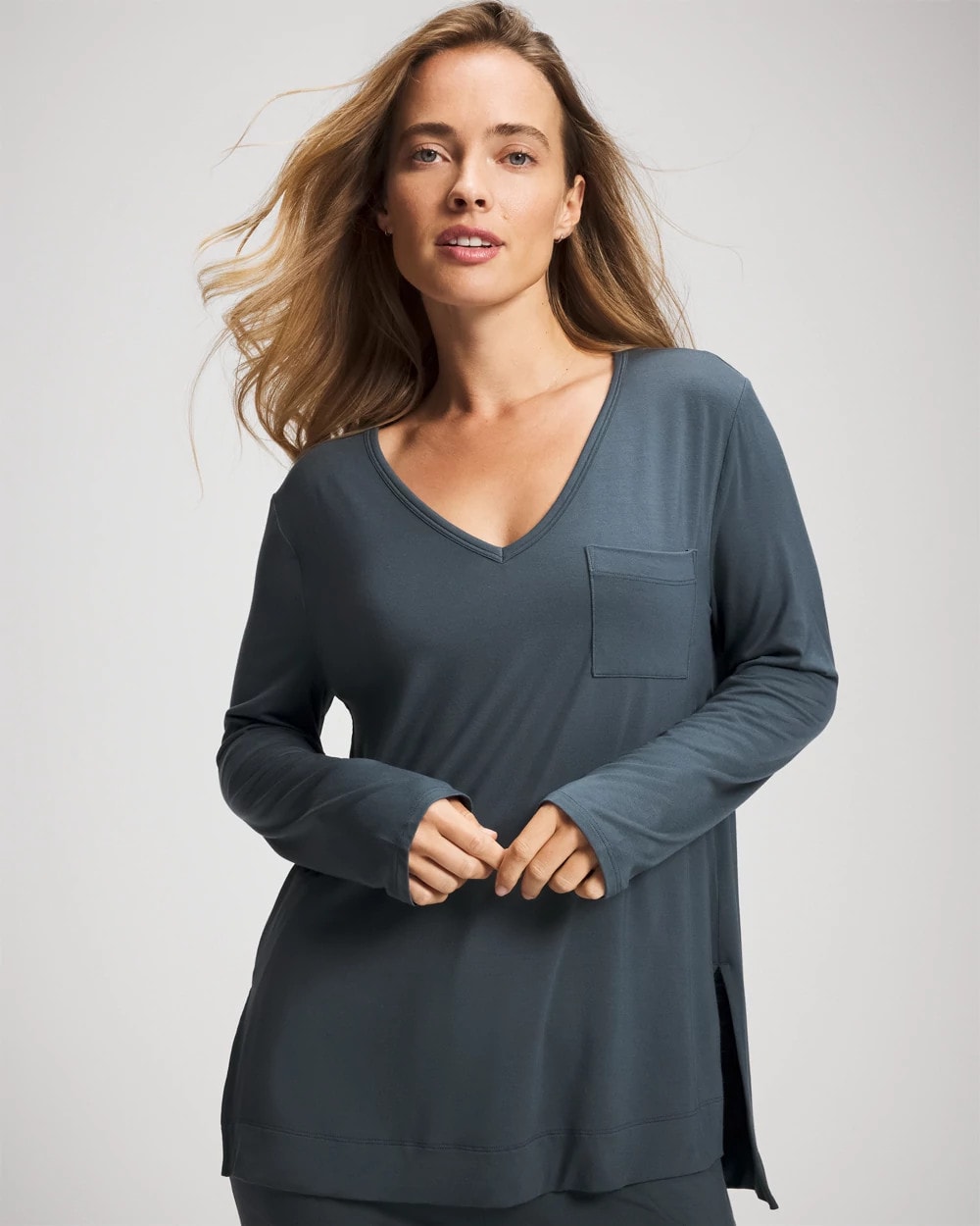 Soma / Long Sleeve Pajama Tee PETROL
