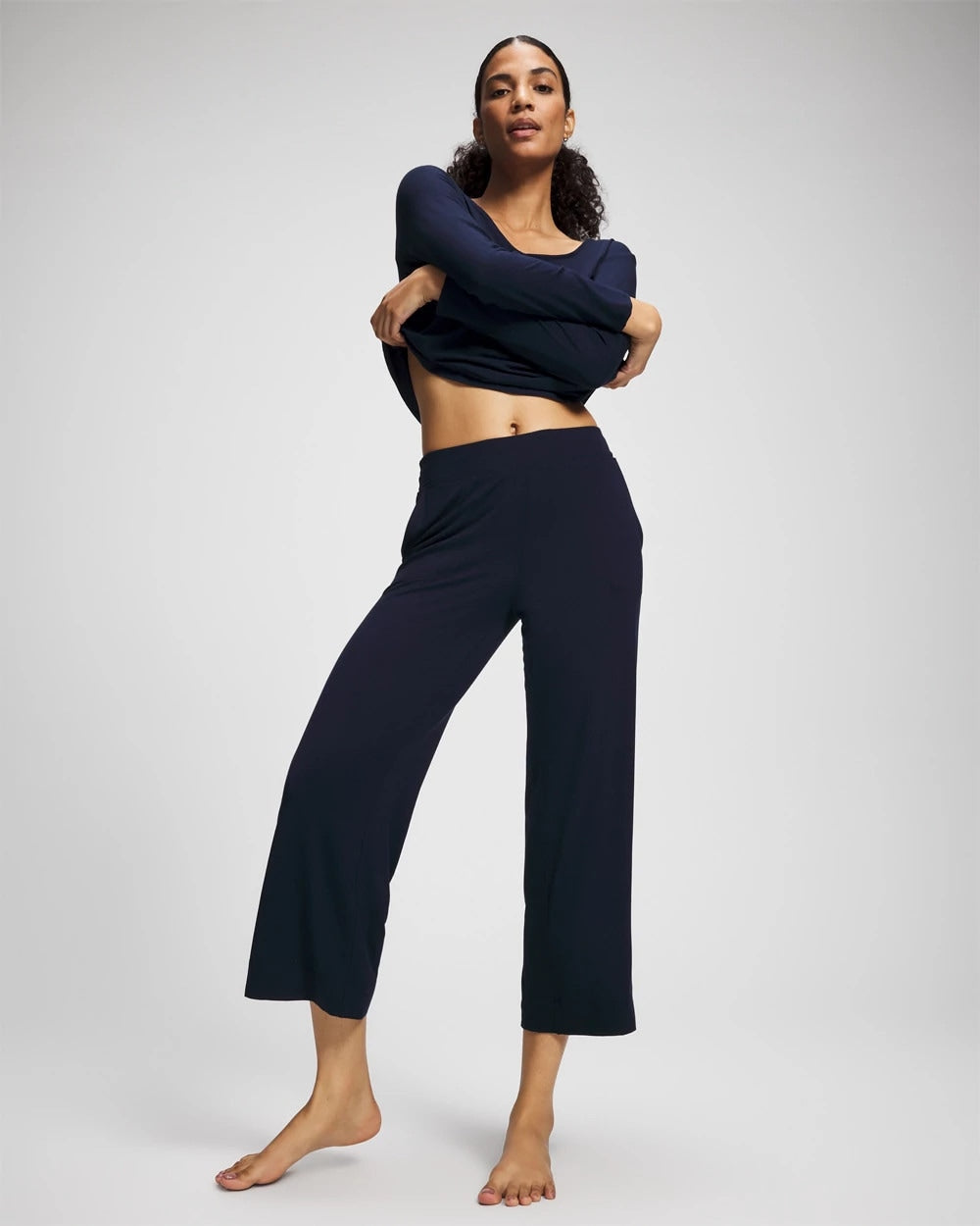 Soma / Cropped Pajama Pants NIGHTFALL NAVY
