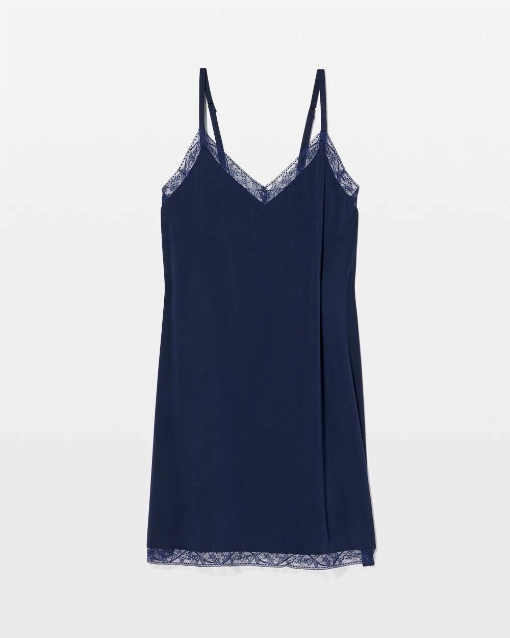 Soma / Lace Trim Chemise NIGHTFALL NAVY