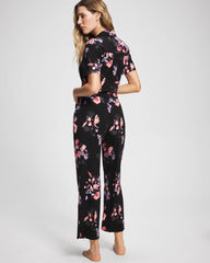 Soma / Ankle Pajama Pants FLORAL DREAMS BLACK
