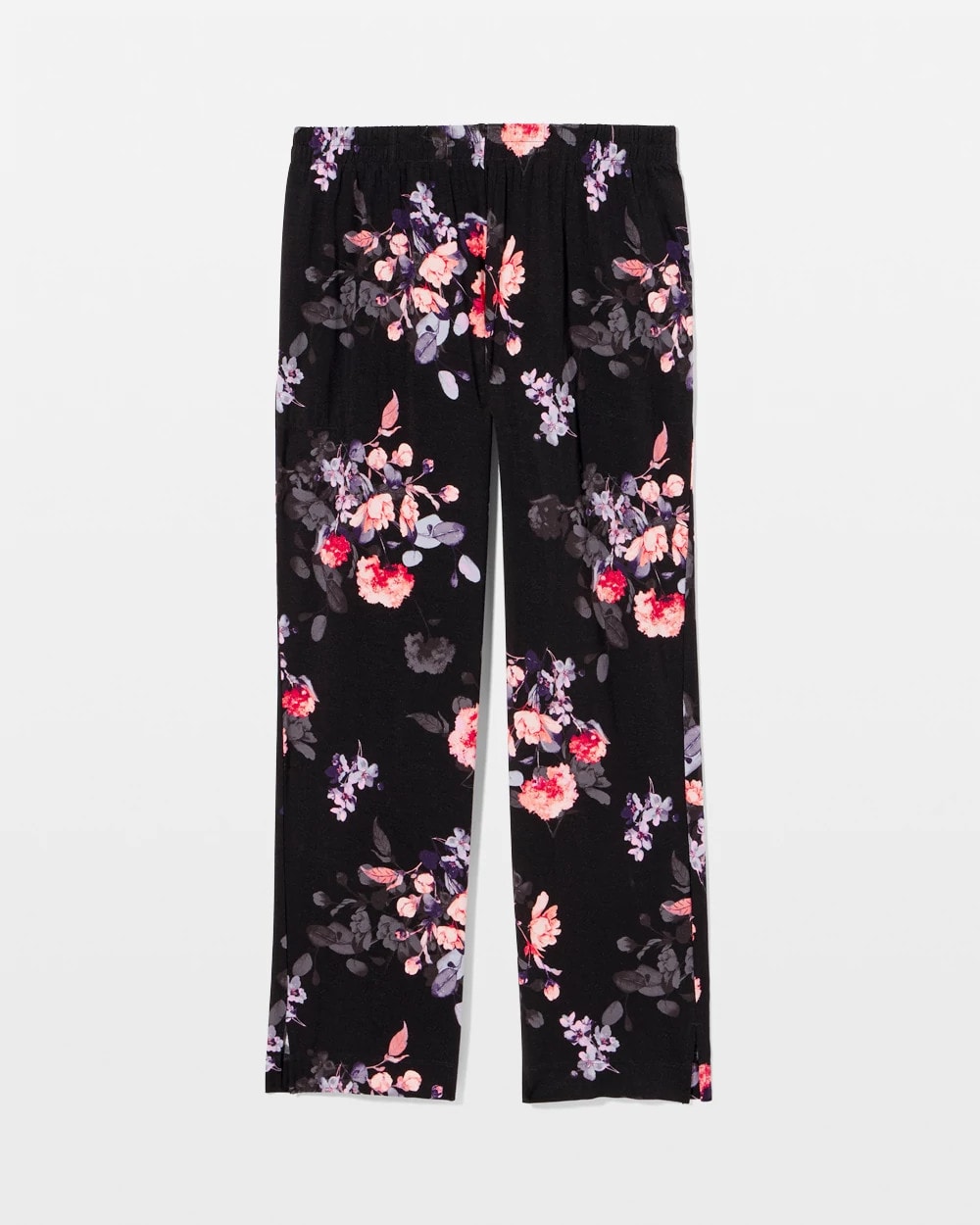 Soma / Ankle Pajama Pants FLORAL DREAMS BLACK