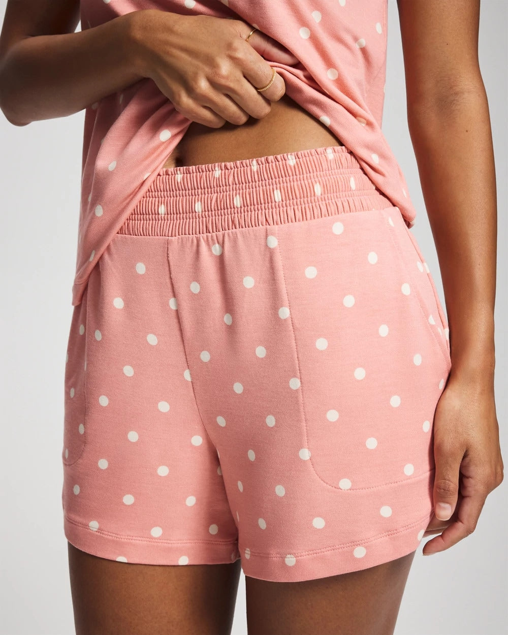 Soma / Pajama Shorts DREAMY DOT MID BLUSH PINK