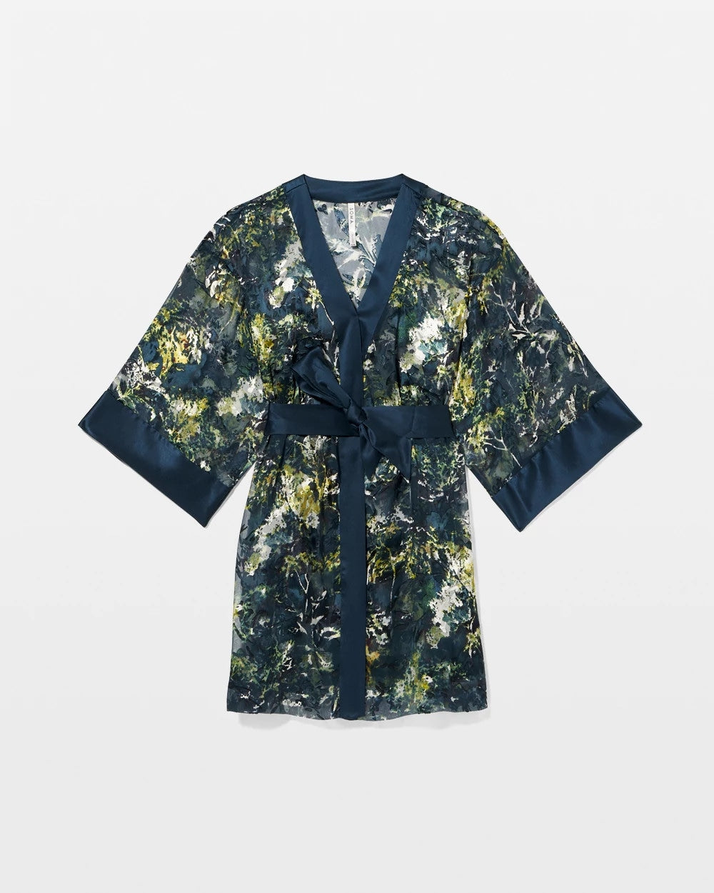 Soma / Soma’s Sexiest Silk Burnout Robe FERN FANTASY DARK HARBOUR