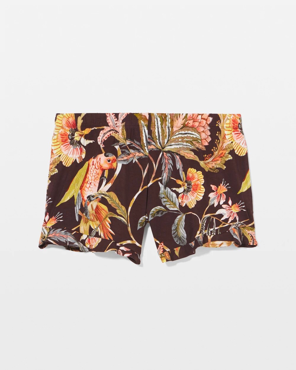 Soma / Ruffle Pajama Shorts PARROT-DISO PLUME G PLUM