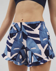 Soma / Ruffle Pajama Shorts TROPICAL BREEZE SKY