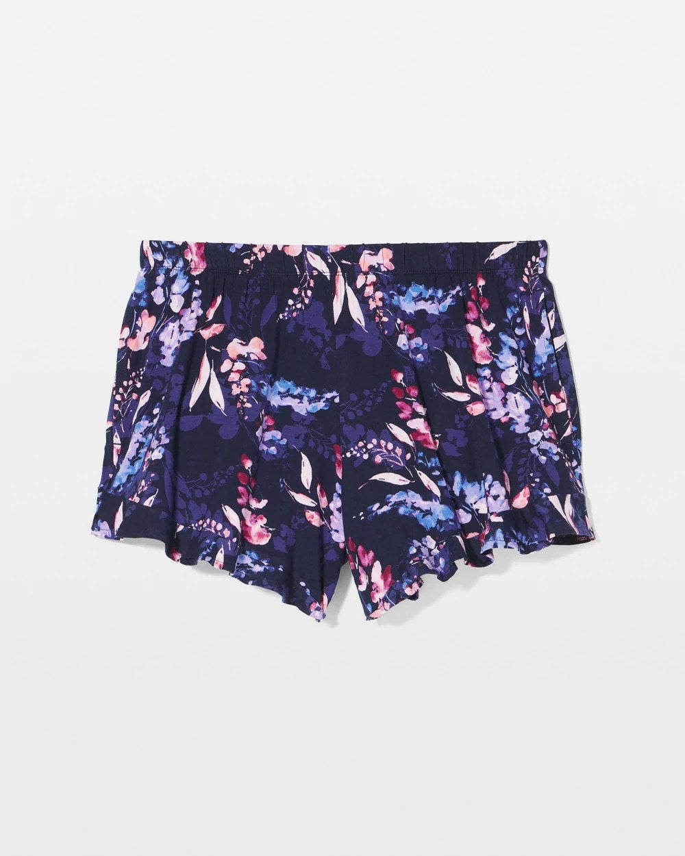Soma / Ruffle Pajama Shorts BLOOM BRIGHTLY NAVY