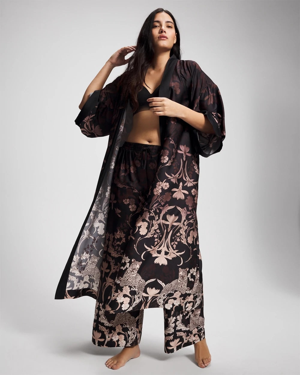 Soma / Long Robe SAVANNA DAMASK BDR