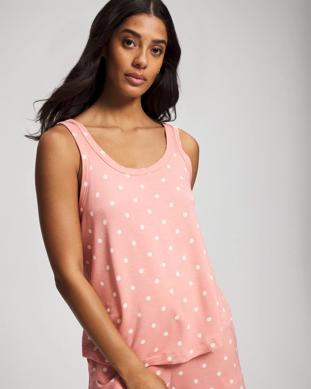 Soma / Pajama Tank DREAMY DOT MID BLUSH PINK