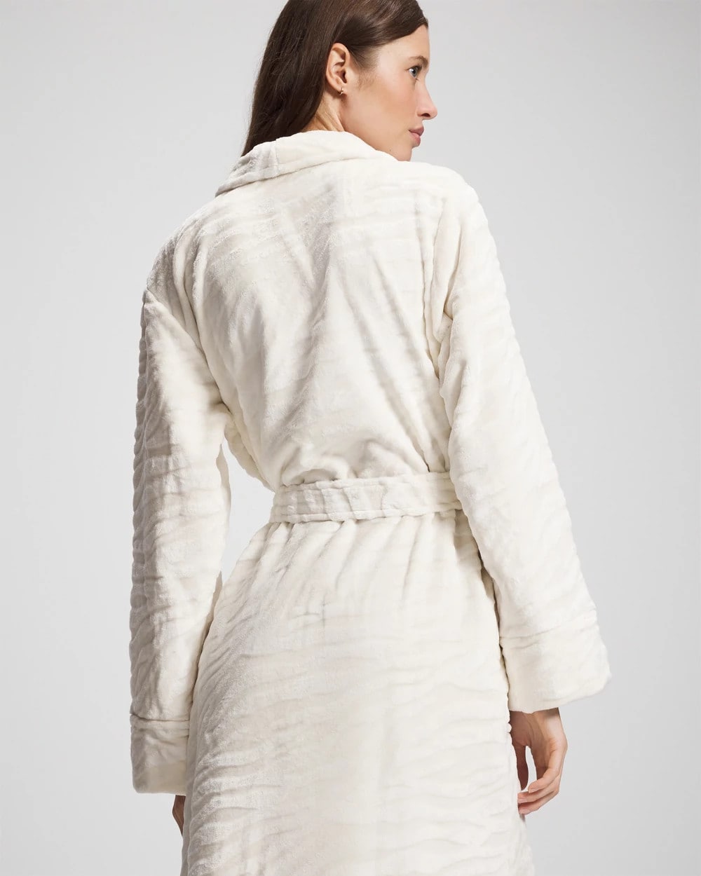 Soma / Textured Plush Long Robe CHAMPAGNE DREAMS