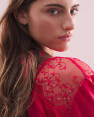 Soma / Silk Short Robe PERFECT PINK