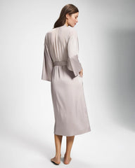 Soma / Lace Long Robe GRAY GLASS