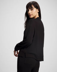 Soma / Ultrasoft Fleece Quarter Zip Sweatshirt BLACK