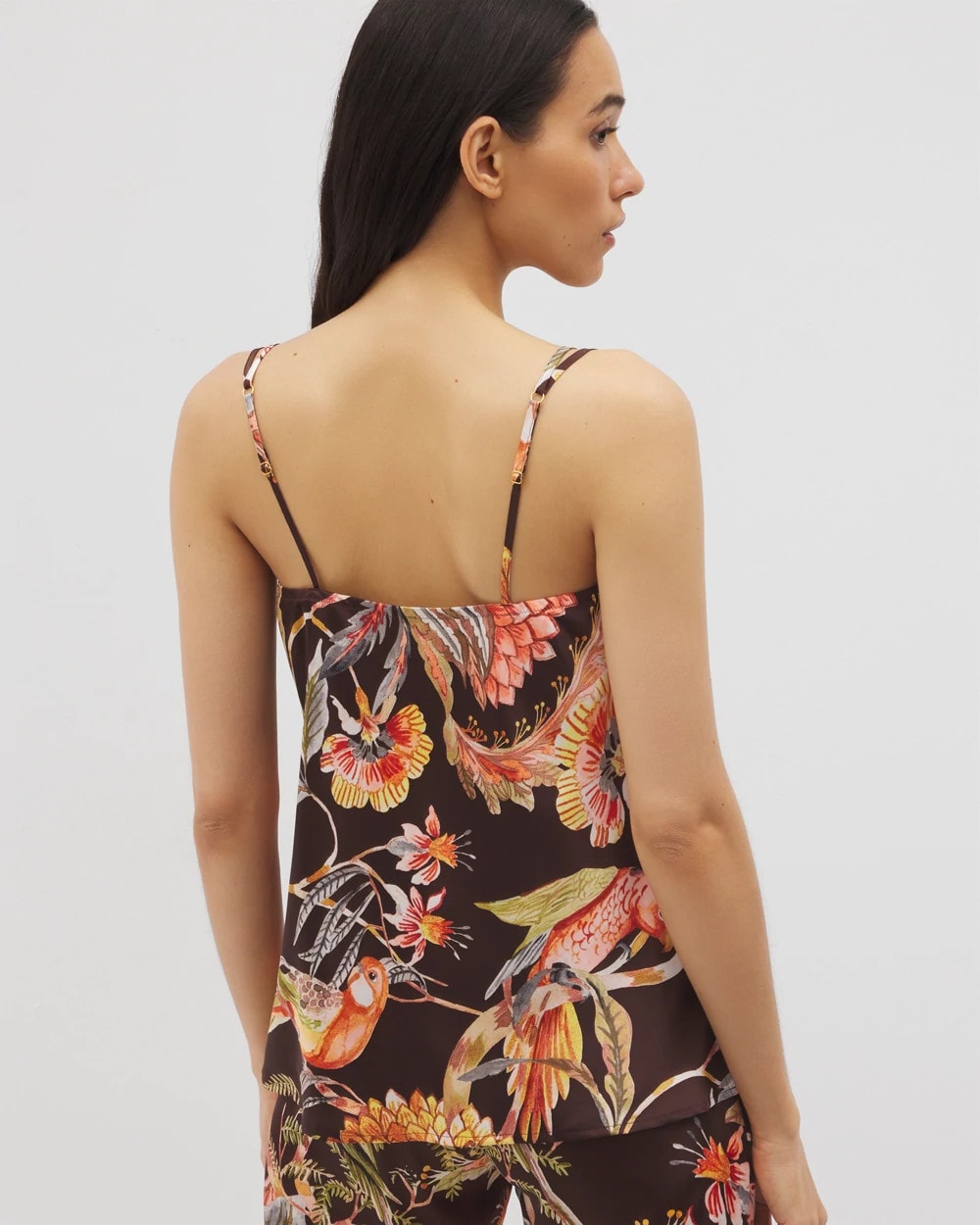 Soma / Double Strap Pajama Cami PARROT-DISO PLUME G FR