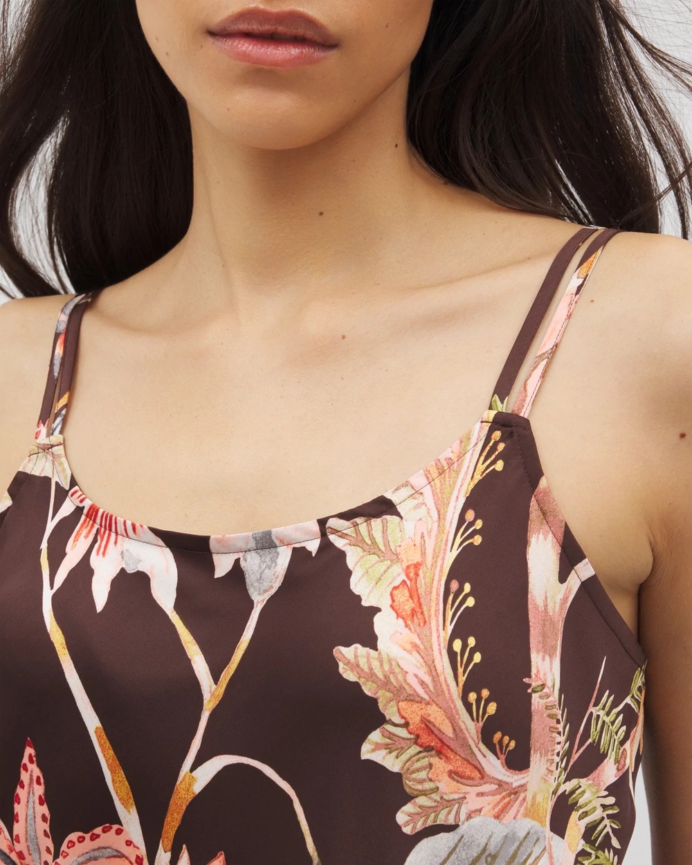 Soma / Double Strap Pajama Cami PARROT-DISO PLUME G FR