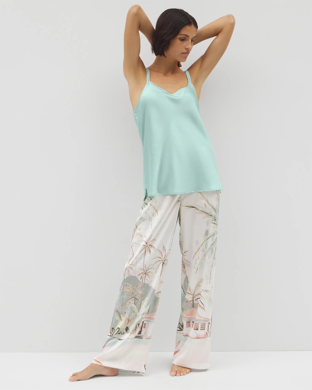 Soma / Double Strap Pajama Cami HARBOR GREEN
