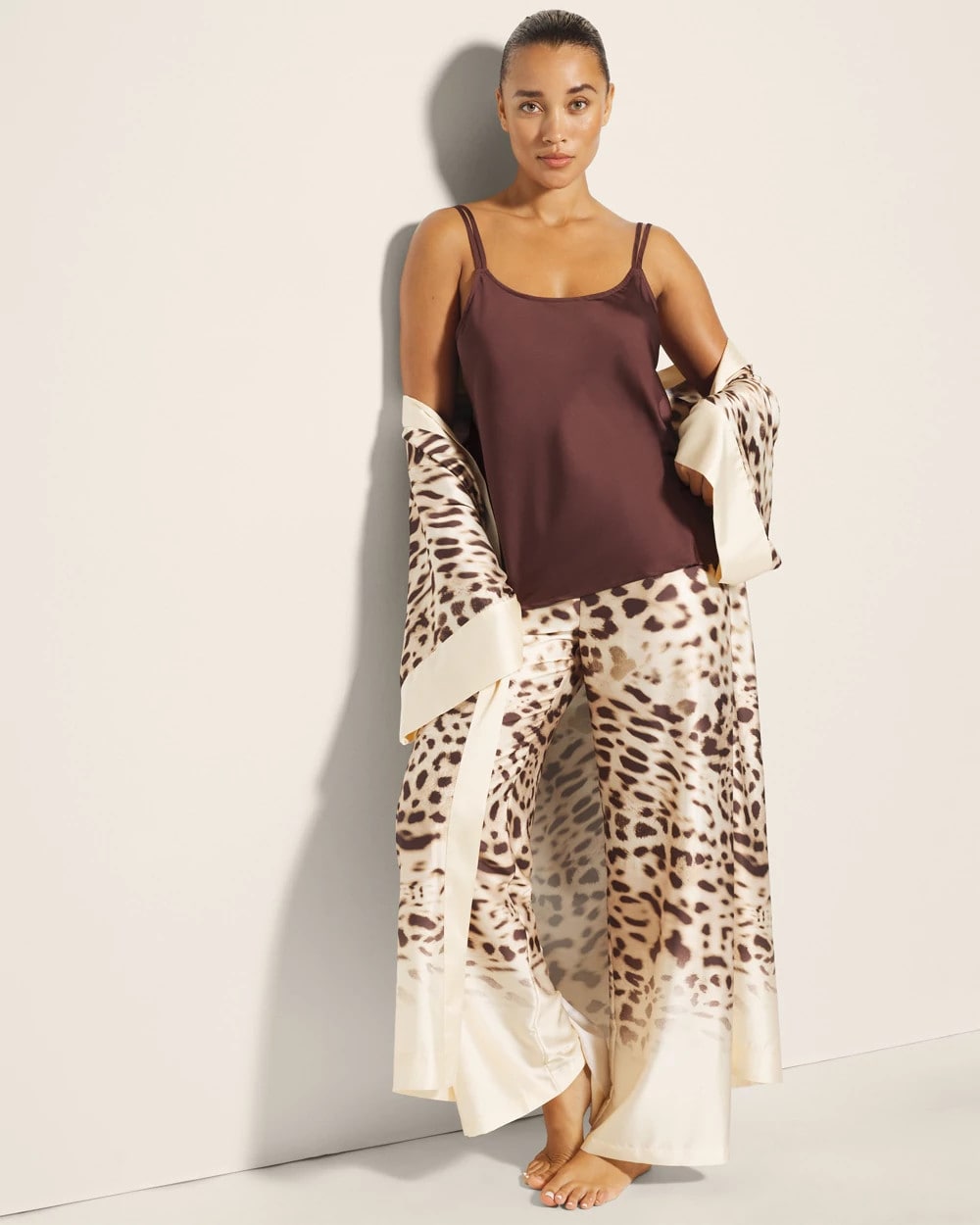Soma / Double Strap Pajama Cami MOCHA