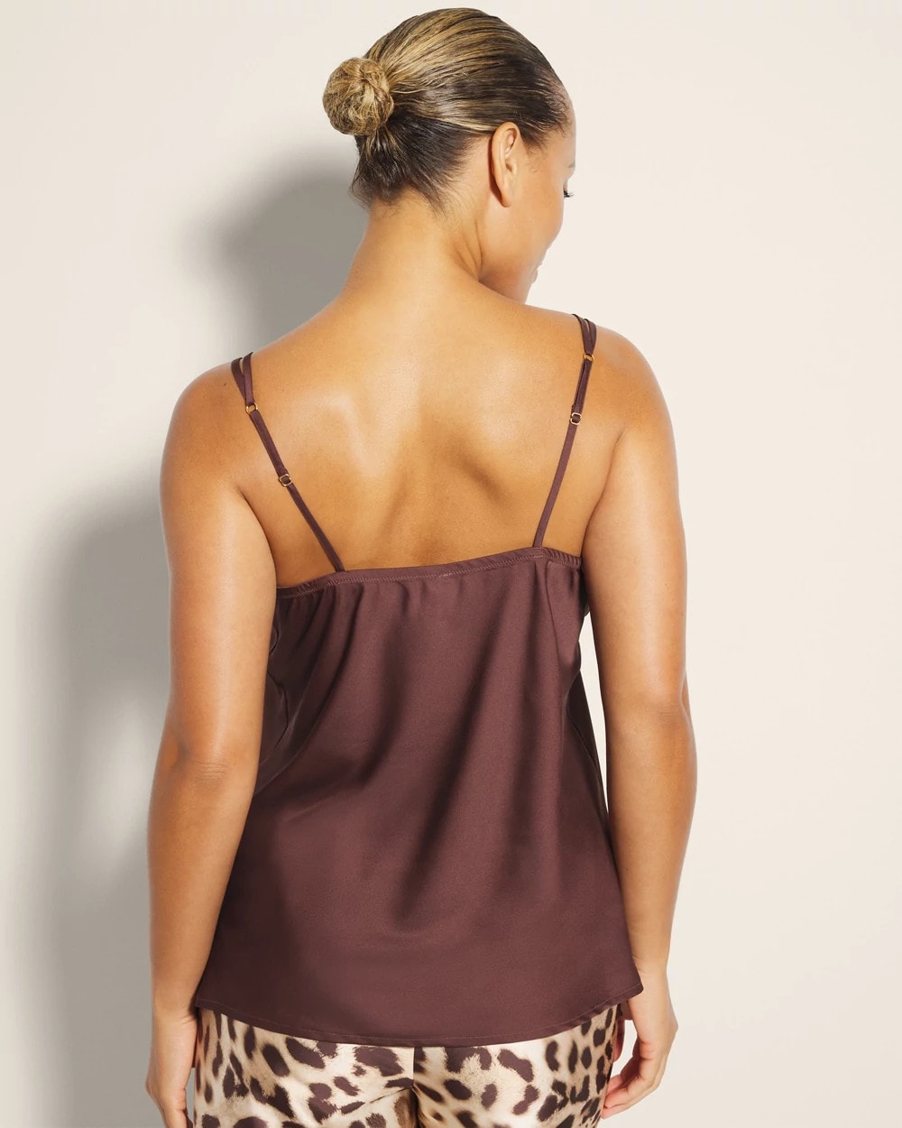 Soma / Double Strap Pajama Cami MOCHA