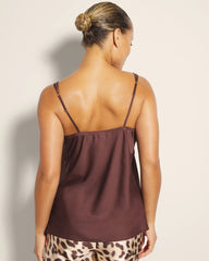Soma / Double Strap Pajama Cami MOCHA