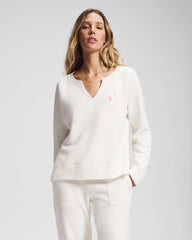 Soma / Essential Terry V-Neck Sweatshirt SHEA