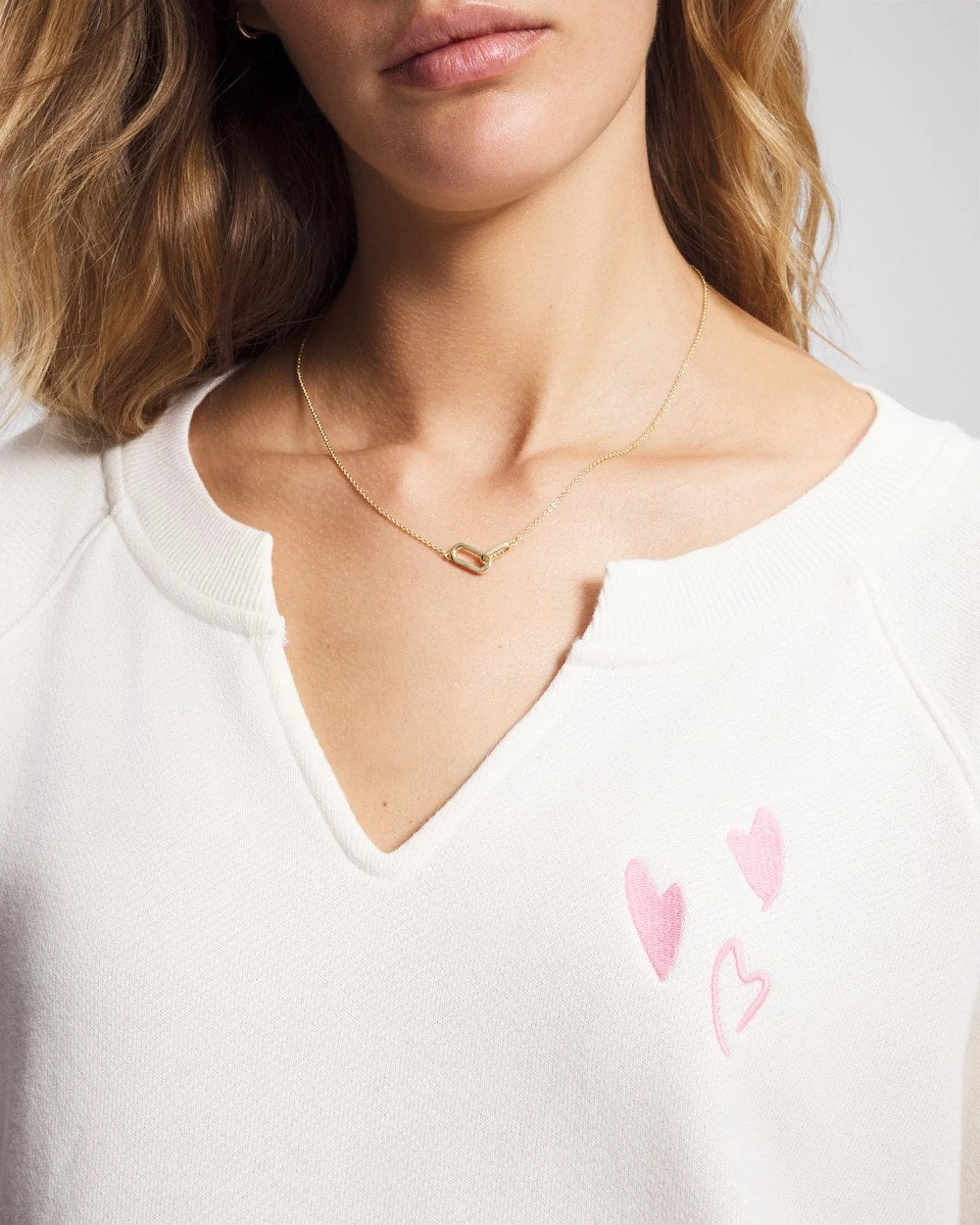 Soma / Essential Terry V-Neck Sweatshirt SHEA