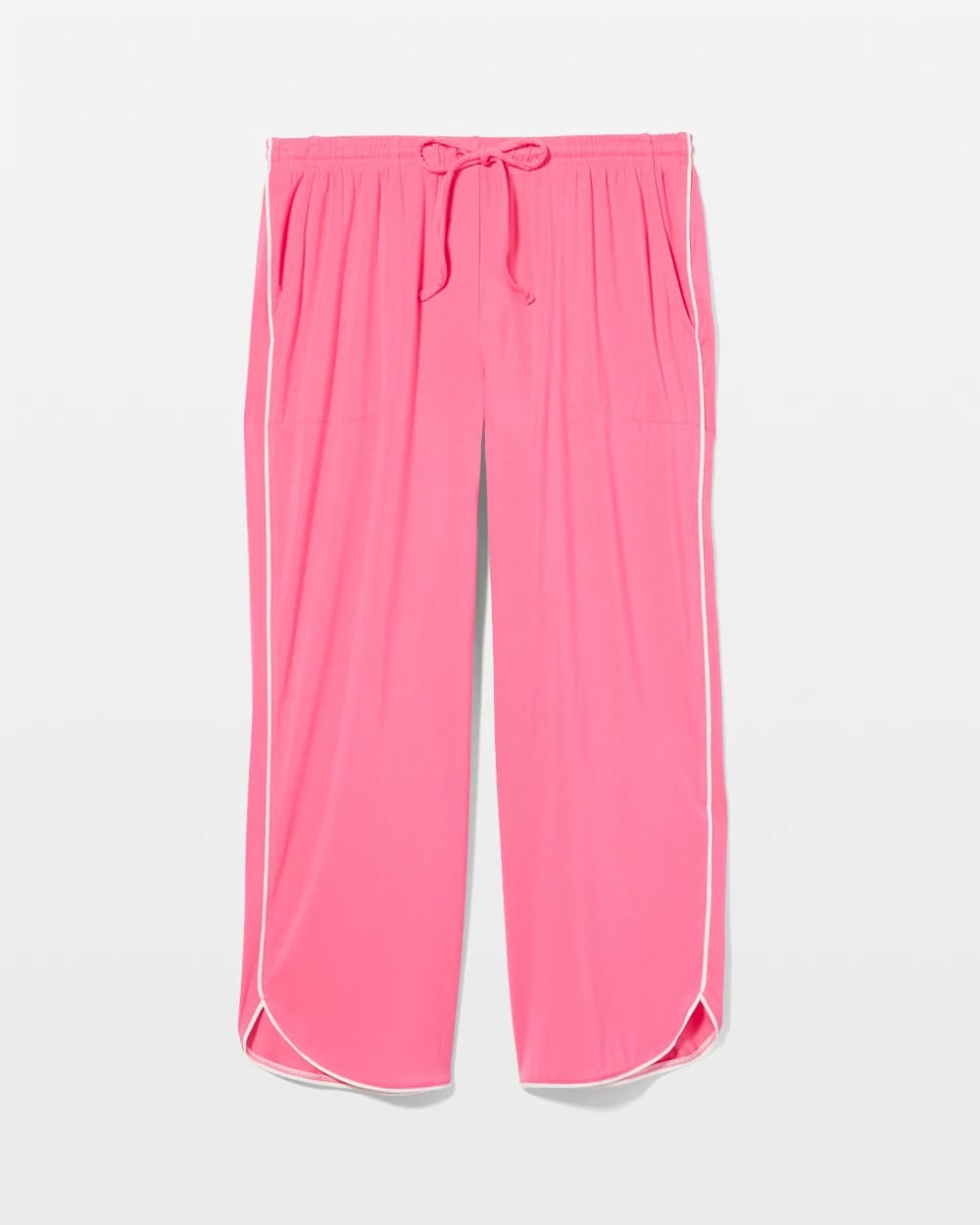 Soma / Solid Piped Crop Pajama Pant CAMELLIA ROSE