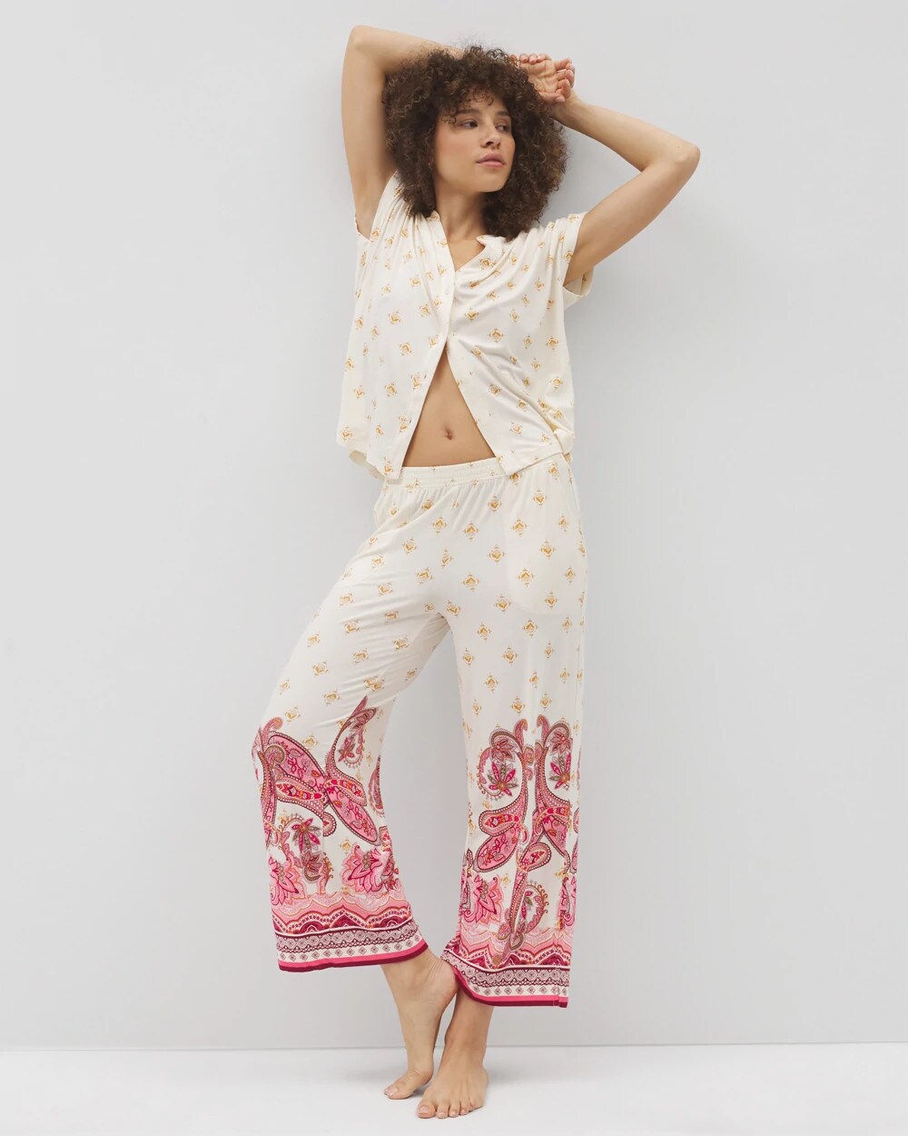 Soma / Cropped Pajama Pants KASHMIR PAISLEY PLCD CH
