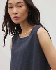 Soma / Rib Knit Sleeveless Top HEATHER ECLIPSE