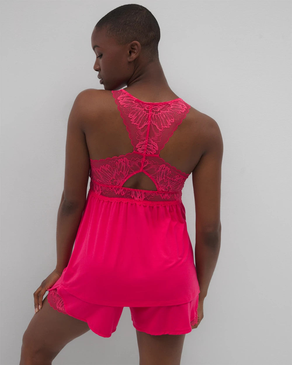 Soma / Soft Support Lace Pajama Cami PERFECT PINK