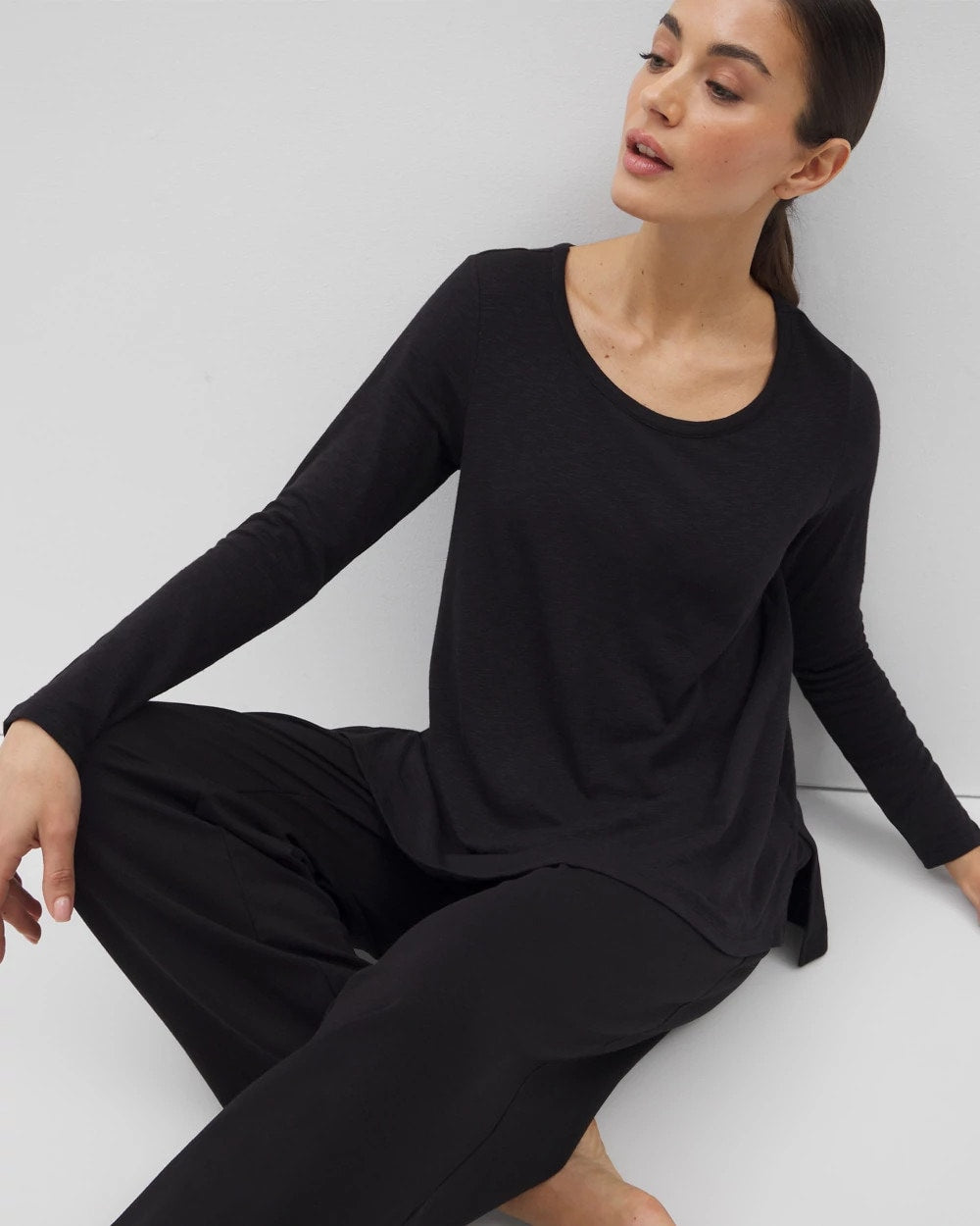 Soma / Long-Sleeve Top BLACK